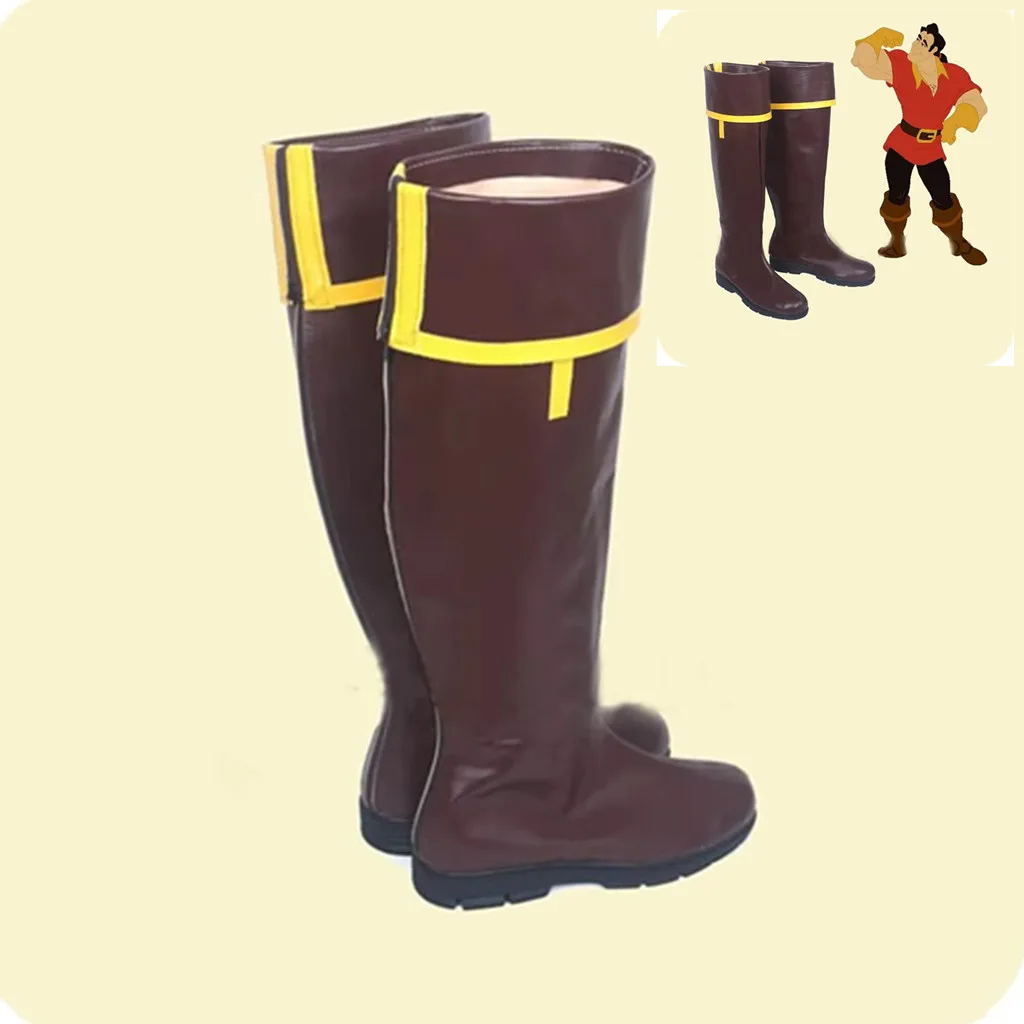 

Anime Role Gaston Cosplay Shoes Antagonist Gaston Boots Halloween Christmas Cosplay Boots