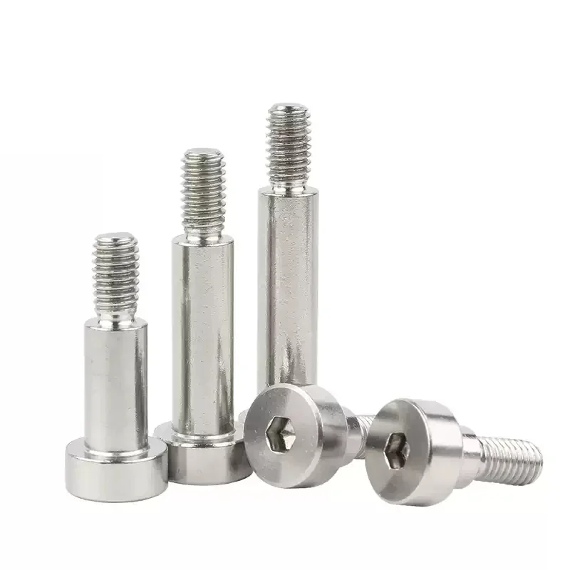 SUS304 Hexagon Socket Shoulder Screws M2 M2.5 M3 M4 M5 M6 M8 M10 Roller Bearing Limit Fixing Machine Screws 5