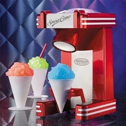 3kg/min Nostalgia Ice Crusher Household Electric Snowflake Metal Shaved Ice Machine Slush Machine Freezer  Snow Ice Machine