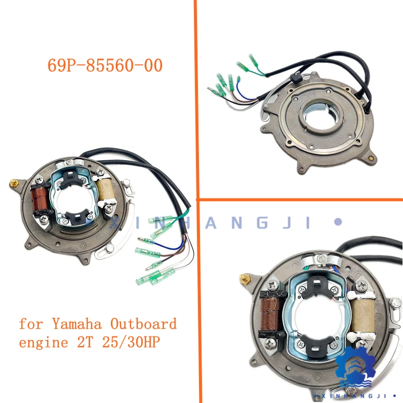 69P-85560-00 Base Assy for Yamaha Outboard 2-strokeT25/T30 Charging + trigger + lighting with aluminum,69P8556000,69P-85560