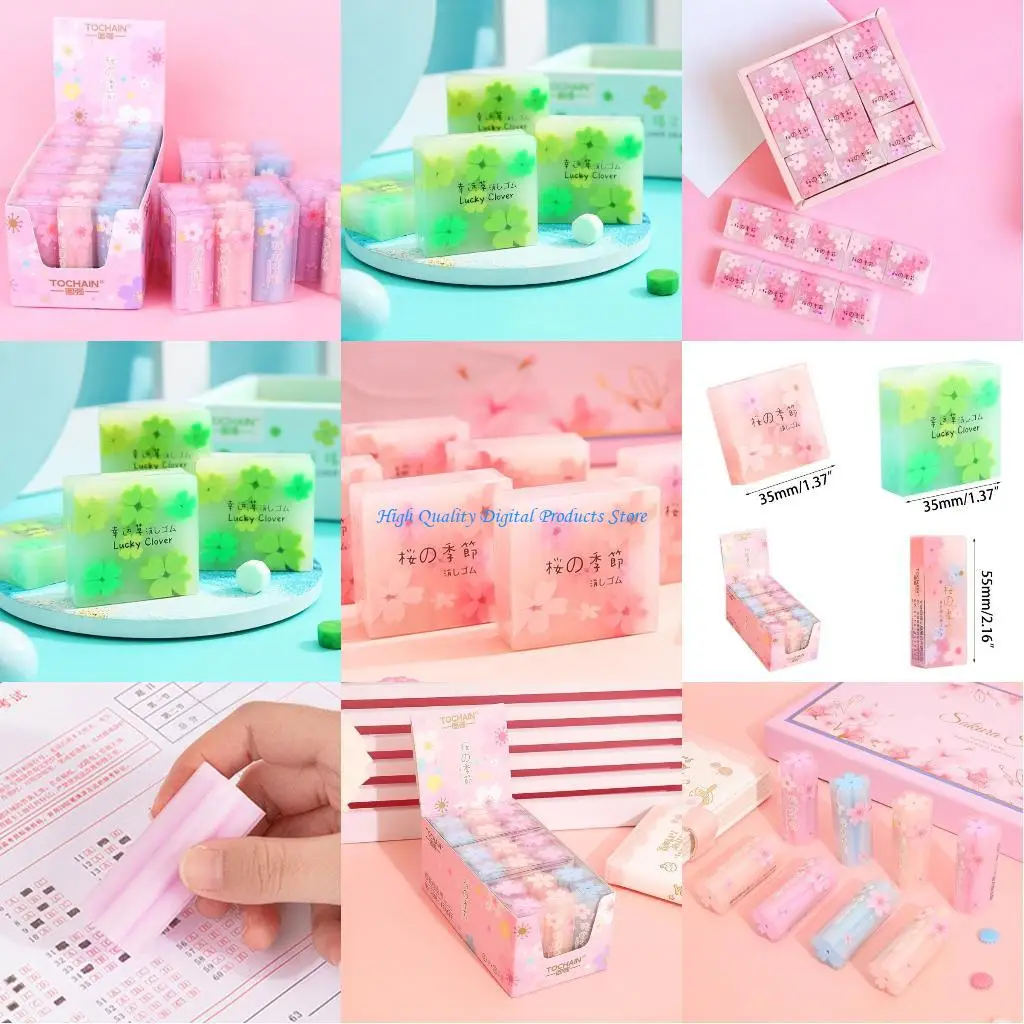 

U2JE Rubber Eraser Cherry Blossoms Erasers Pencil Erasers Office School Supplies