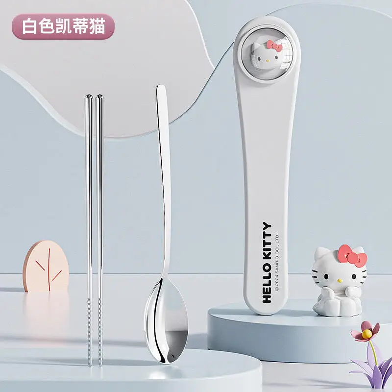 أدوات المائدة سانريو ماي ميلودي كورومي سينامورول منتج جديد منتج لطيف كارتون في الهواء الطلق محمول للكبار والأطفال في الحرم الجامعي لطيف #6