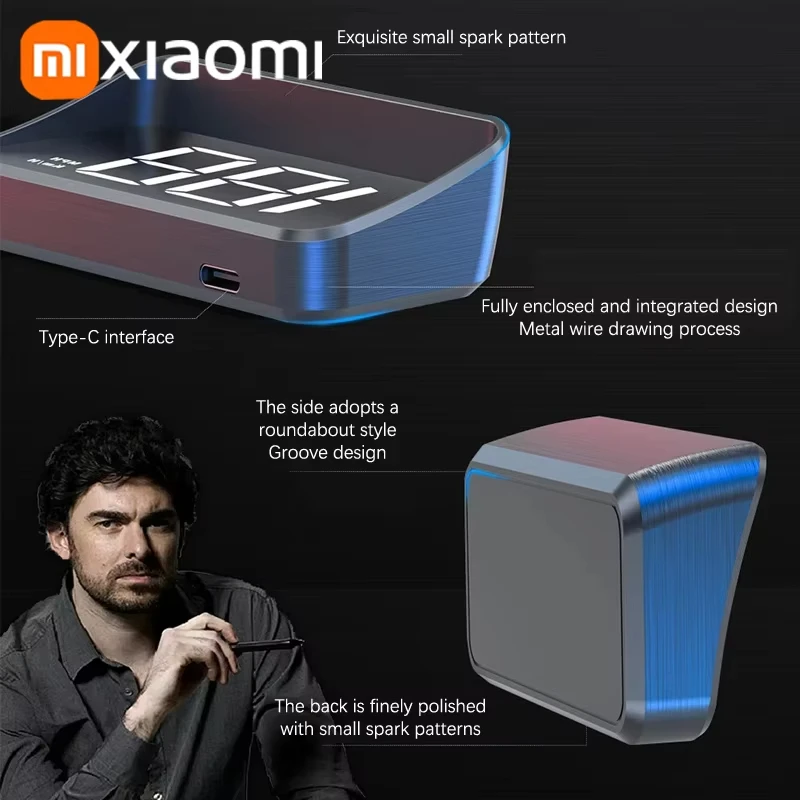 Xiaomi داخل السيارة عداد السرعة HUD رئيس يصل العرض الرقمي سرعة Mete GPS البوصلة متعددة الوظائف زجاج سيارة العارض 2025 #6