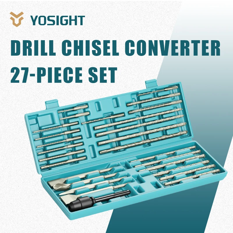 27pcs-construction-drill-chisel-converter-heavy-duty-for-concrete-chipping-building-wall-renovation-project