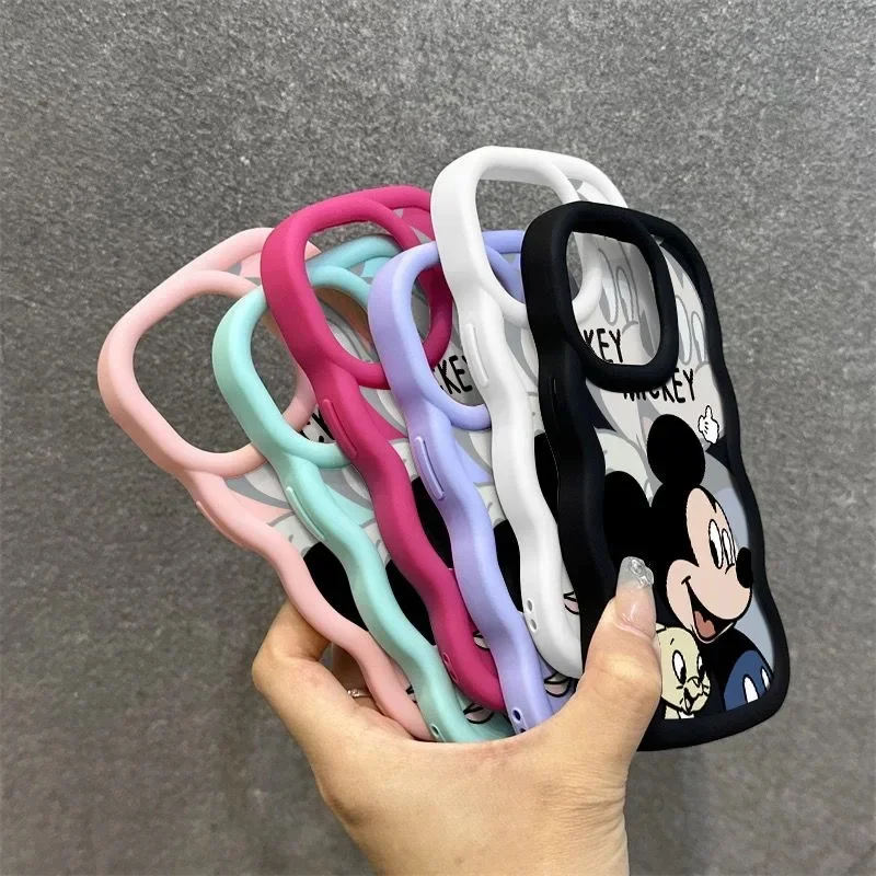 ديزني لطيف ميكي ميني حافظة لسامسونج غالاكسي A16 A15 A06 A05 A05S A35 A54 A52 A53 A34 A33 A73 A55 A36 5G A23 A24 4G غطاء #5