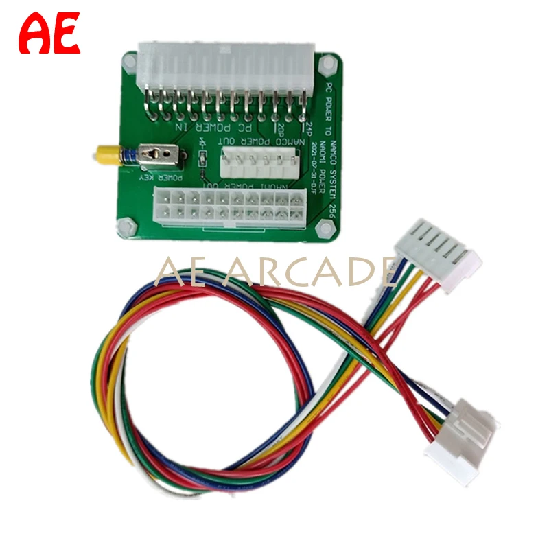 20/24 Pin PC Power Connector to Sega NAOMI/NAMCO POWER Breakout Board Cabinet Module Adapter Computer Power Supply Breakout