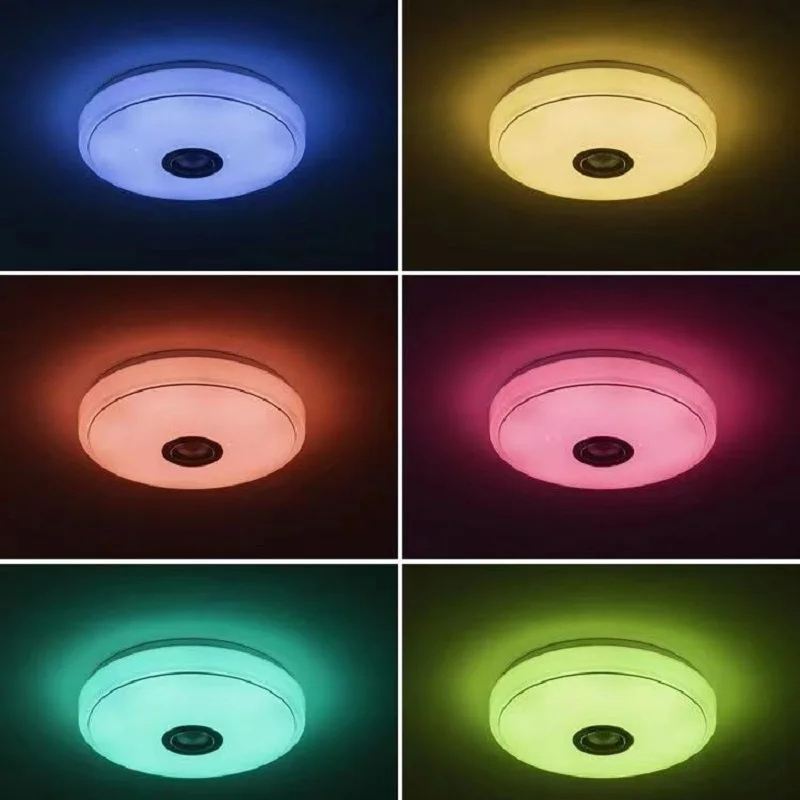 Imagem -04 - Luz de Teto Led Starlight com Bluetooth Music Speaker Lâmpada Dimmable Flying Saucer 72w