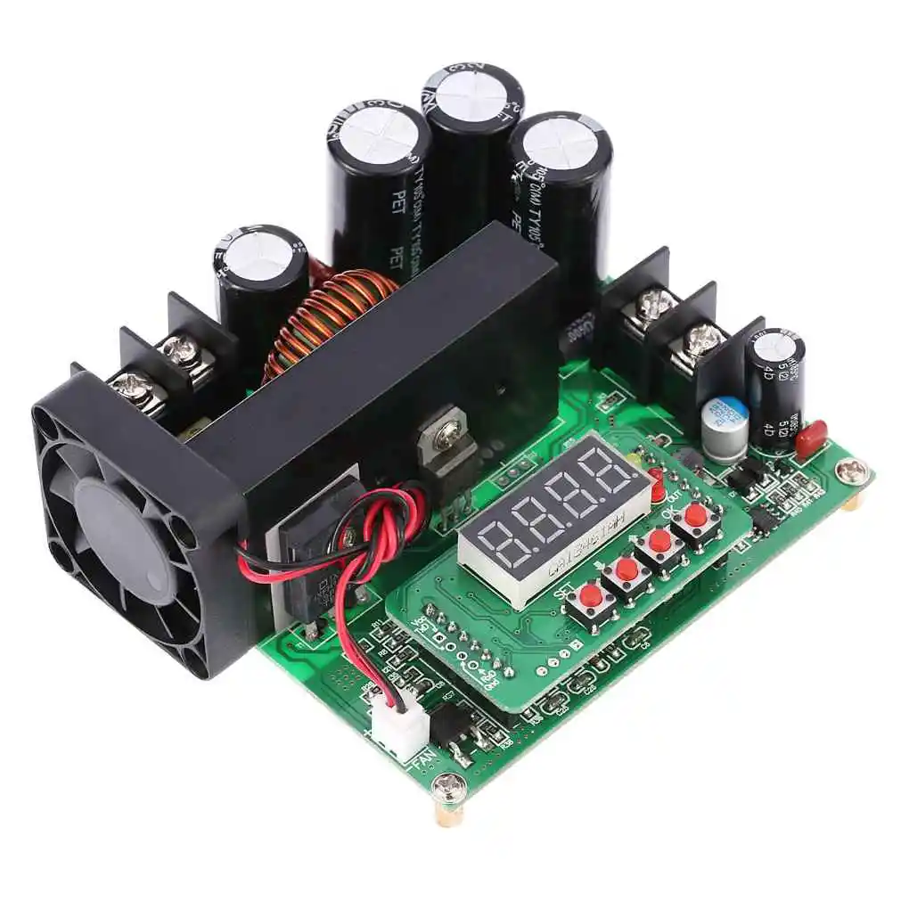 900W Digital Control DC-DC Boost Module 0-15A IN 8-60V OUT 10-120V Step-up Converter Power Supply CC/CV LED Display
