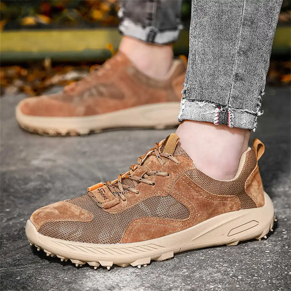 Does Not Slip Spring-autumn Shoes For Men Sport Casual Green Trainers Brown Sneakers Casual Special Wide Tenis Shoos