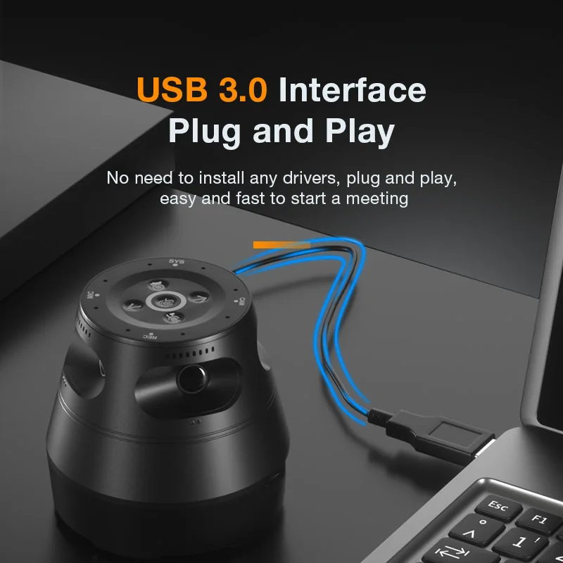 Anywii 8mp conferentiecamera's AI Voice Tracking Camera Ptz-camera voor conferentietregadering