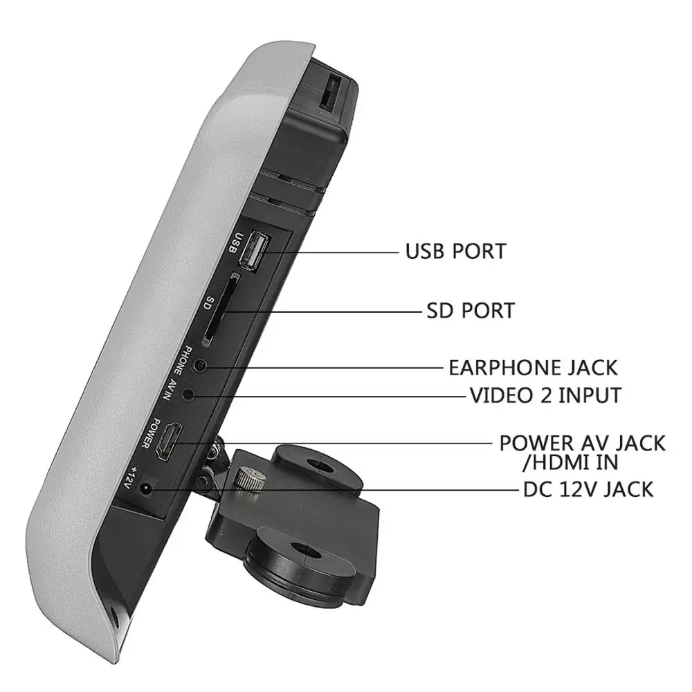 9 inch HD Digital LCD Screen DVD Car Headrest with input touch button monitor car headrest car pillow tft lcd monitor