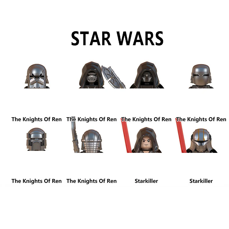 WM6089 Building Blocks Starkiller Bricks Figures the Knights Of Ren Mini Figurines Figure Assembly Kids Toys