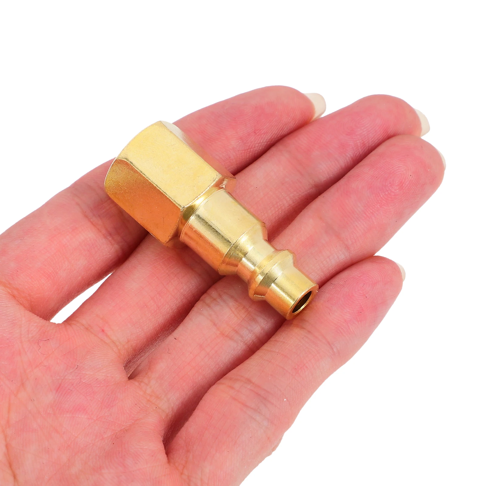 

4pcs Pneumatic Tool Connector 1 4NPT Thread Air Compressor Fittings Steel Quick Couplers Propane Compression Fitting Air Hose