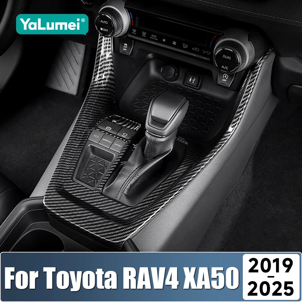 لتويوتا RAV4 XA50 2019 2020 2021 2022 2023 2024 2025 الهجين سيارة والعتاد التحول لوحة مقبض غطاء الداخلية حامي ملصقات الكسوة