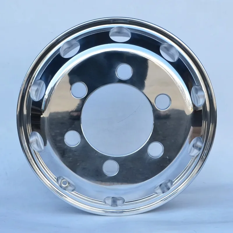 Heavy duty aluminum forged truck wheels 22.5 inches, high strength and light weight, suitable for semi-trucks and trailers