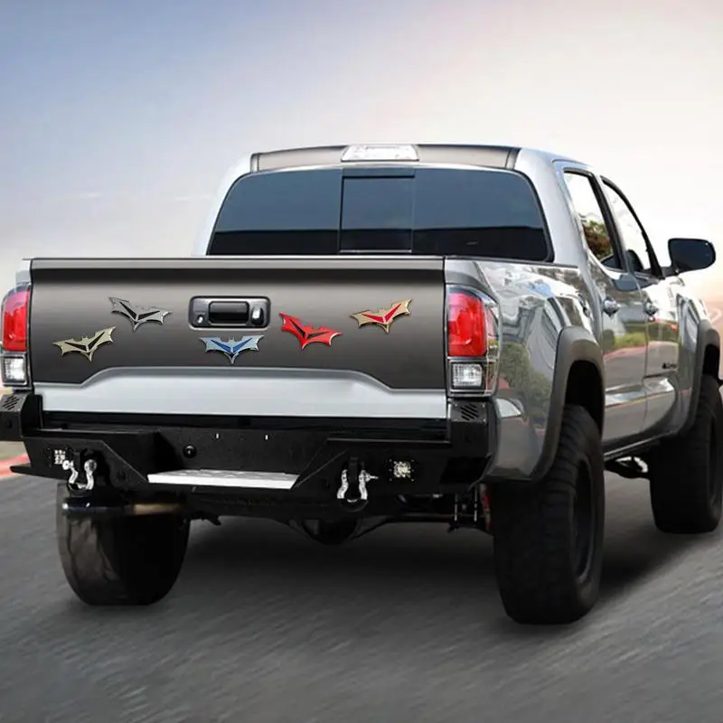 Metal Bat Shape Car Stickers Creative 3D Car Logo Sticker Decal Rear Trunk Decal Motorcycle Automobile Decoration Stickers - Image 6