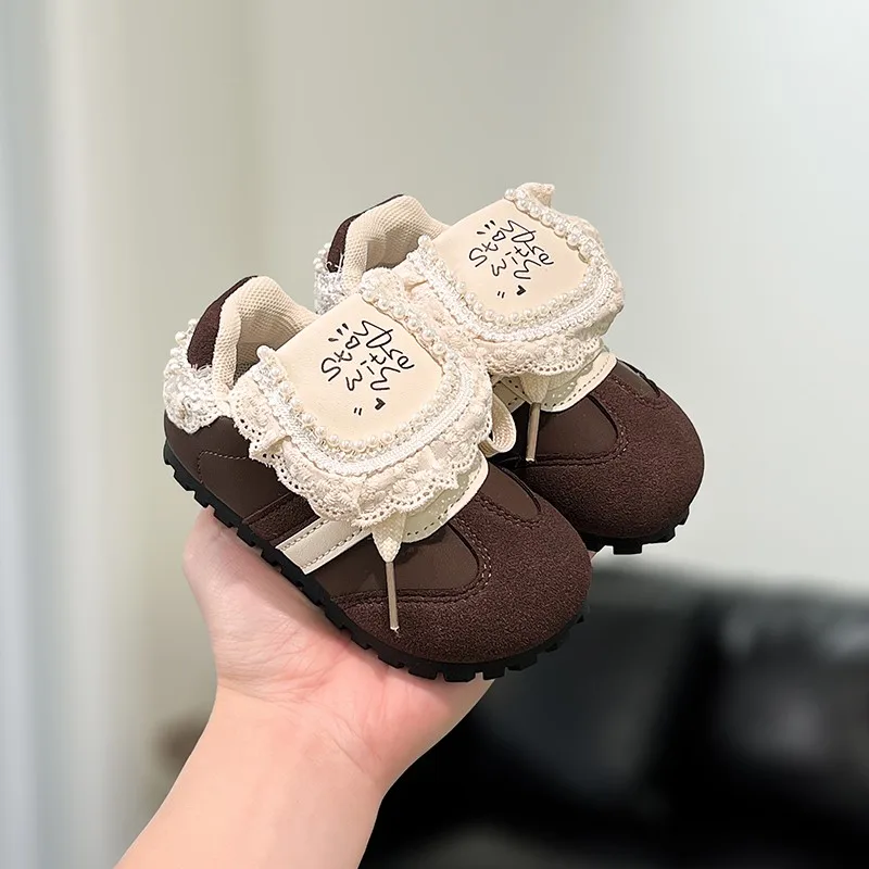 

Children's Casual Sneakers Sports Running Girls De Training Shoes Four Seasons Models Hundred Non-slip Toddler Kids Board Shoes