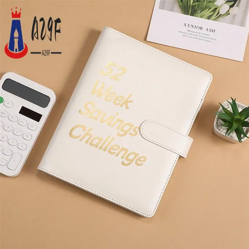 A29F-52 Week Money Saving Challenge Binder,Money Saving Binder With Savings Challenges Book And Cash Envelopes