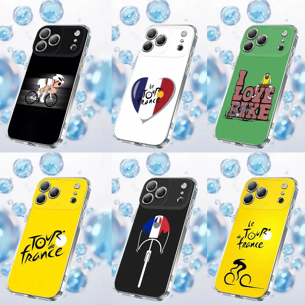 

Bike Tour de France Phone Case For iPhone 17,16,15,14,13,12,11 Plus,Pro,Max,Plus,E,SE4,Air,Mini Transparent