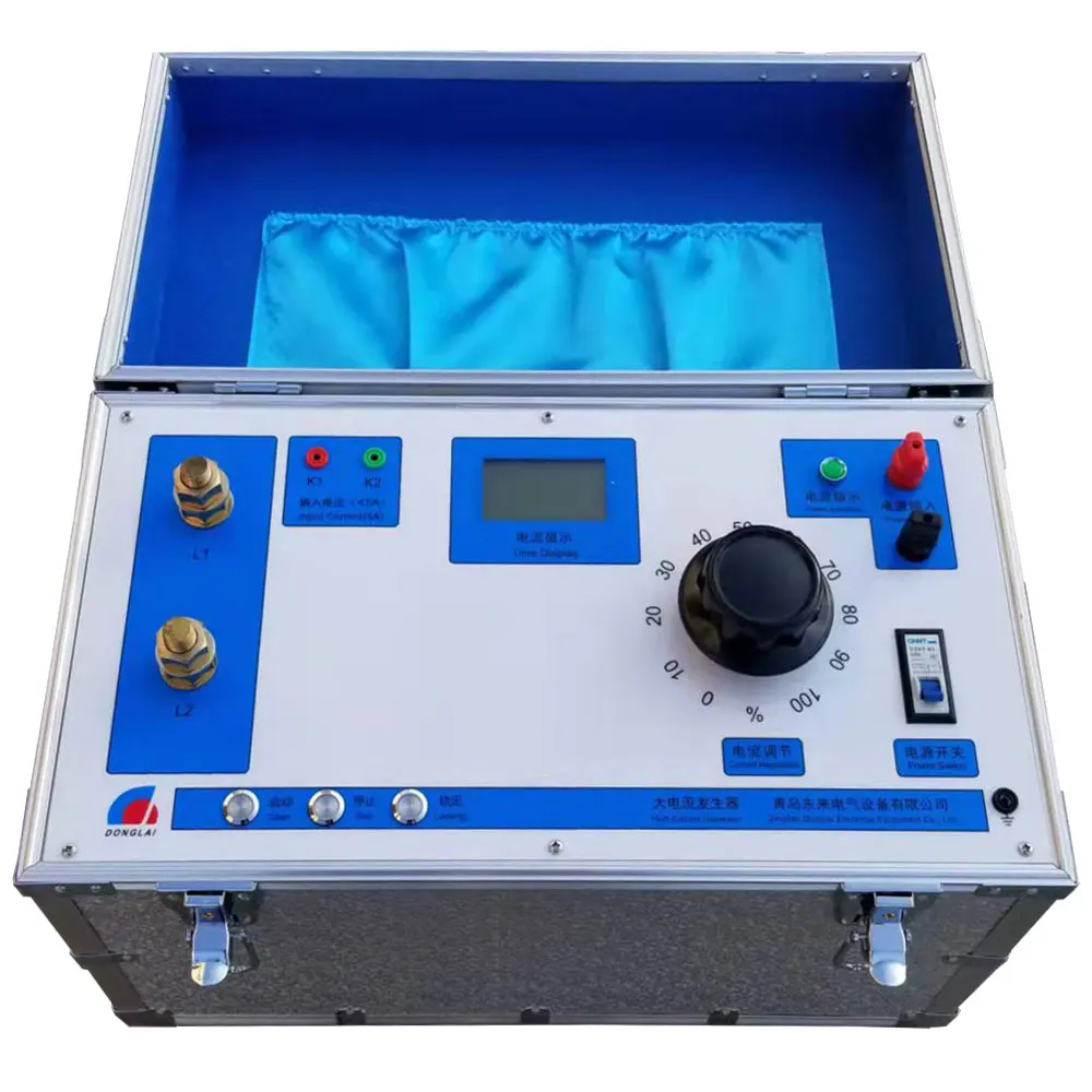 مجموعة حقن أساسية عالية الدقة مجموعة اختبار حماية مرحل المولد الحالي العالي اختبار حقن التيار الأساسي رحلة mccb #5