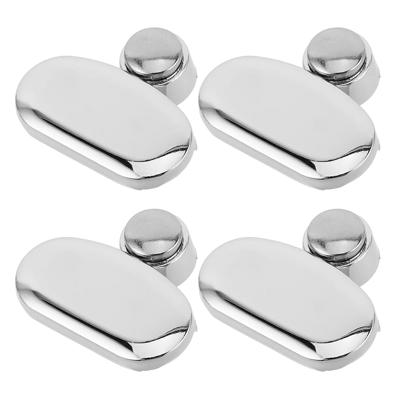 

4Pcs Mirror Clips Zinc Alloy Heavy Duty Glass Clamp Bathroom Mirror Fixings Mounting Brackets Easy Installation Holder Kit