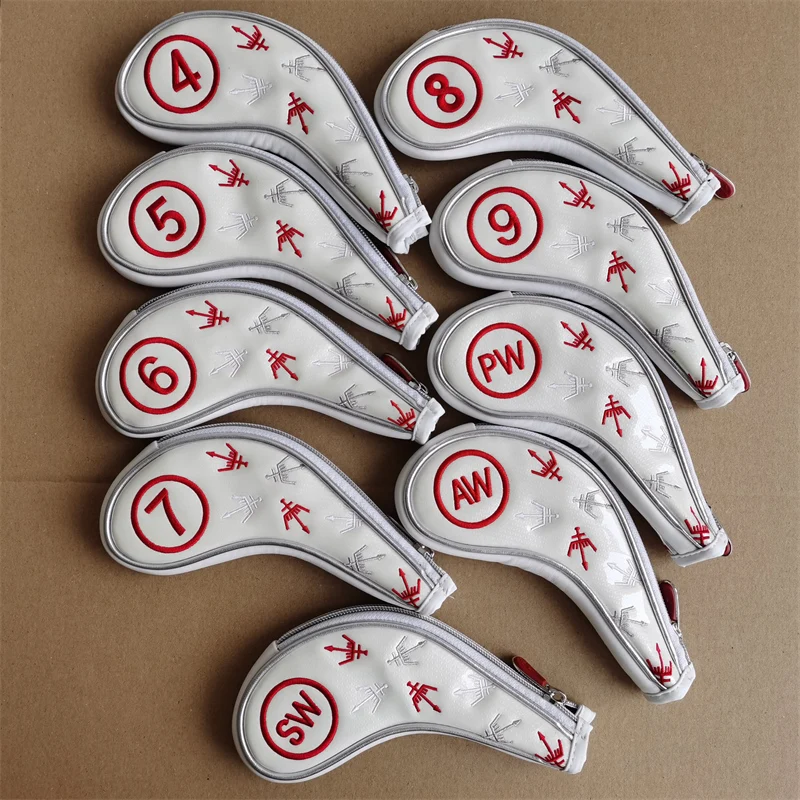 George Spirits golf irons head covers leather club iron headcovers #459789PAS