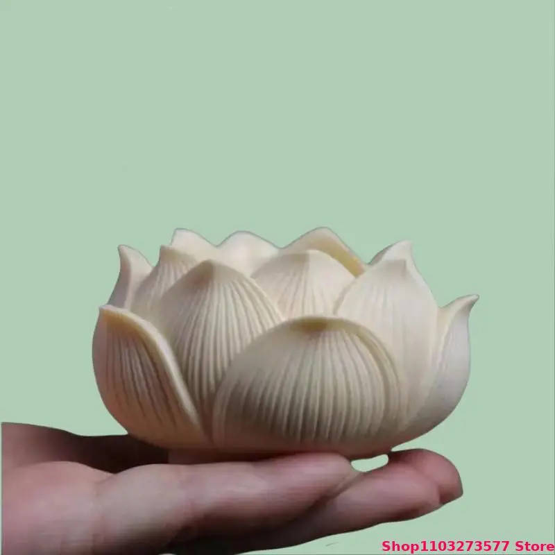 Natural Ivory Fruit Crafts Carving Decoration Base Micro Model Sculpture Display Bases Flower Pot Plant Base Figure Base