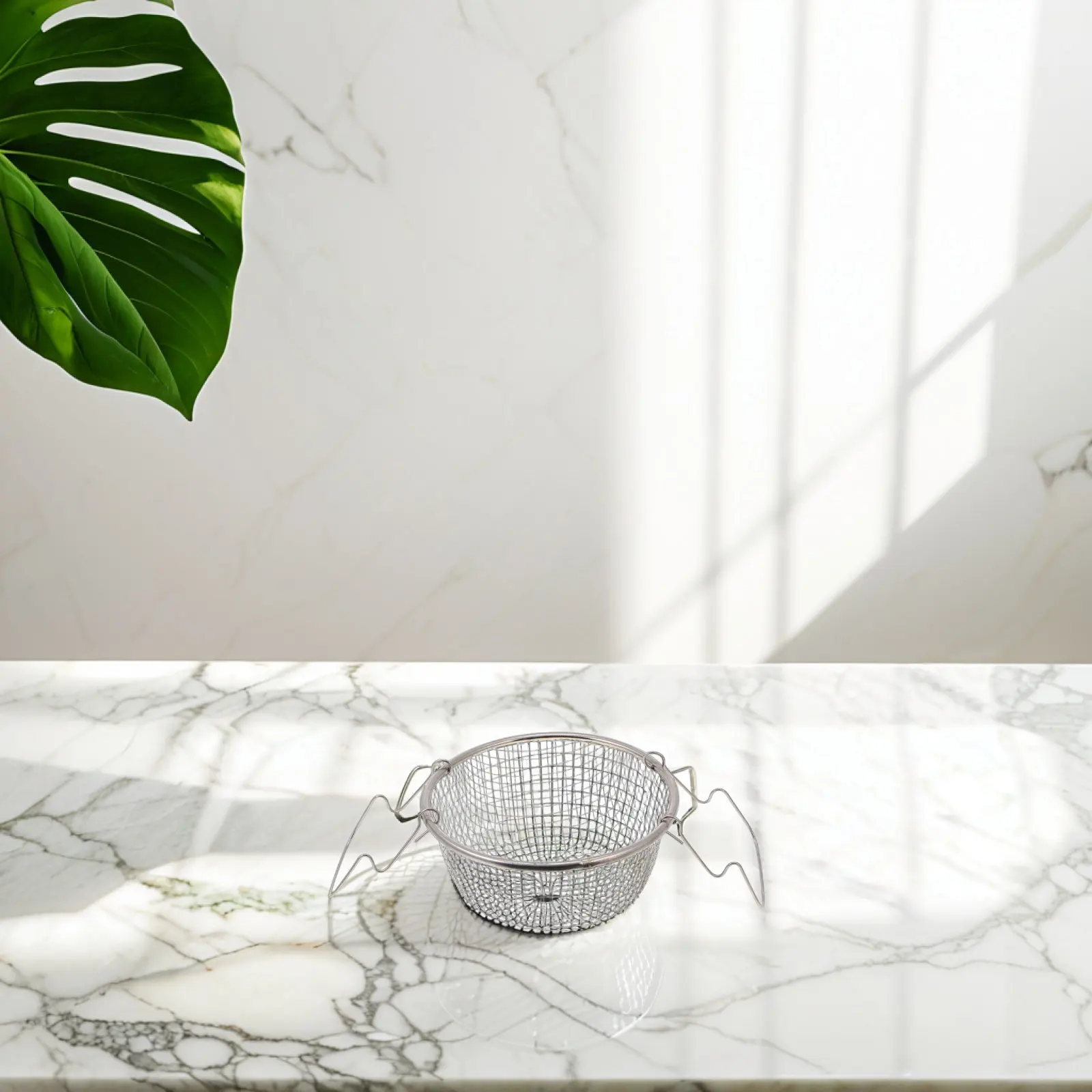 1Pcs Stainless Steel Frying Basket Heavy Duty Kitchen Fryer Basket for French Fries Fish Oil Deep Fry Cooking Tool