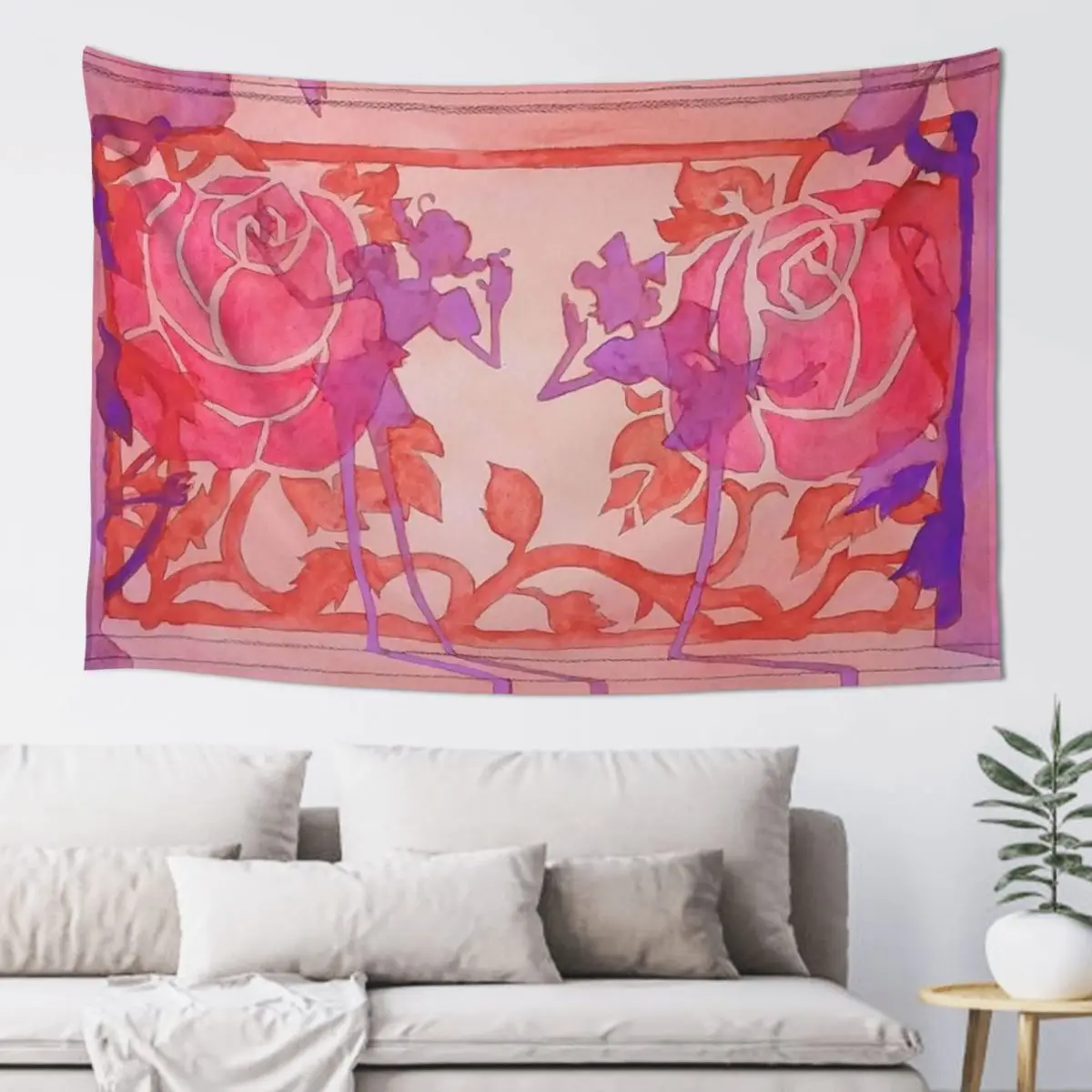 

Utena Shadow Girls Tapestry Wall Decorations Room Decore Aesthetic Living Room Decoration Tapestry