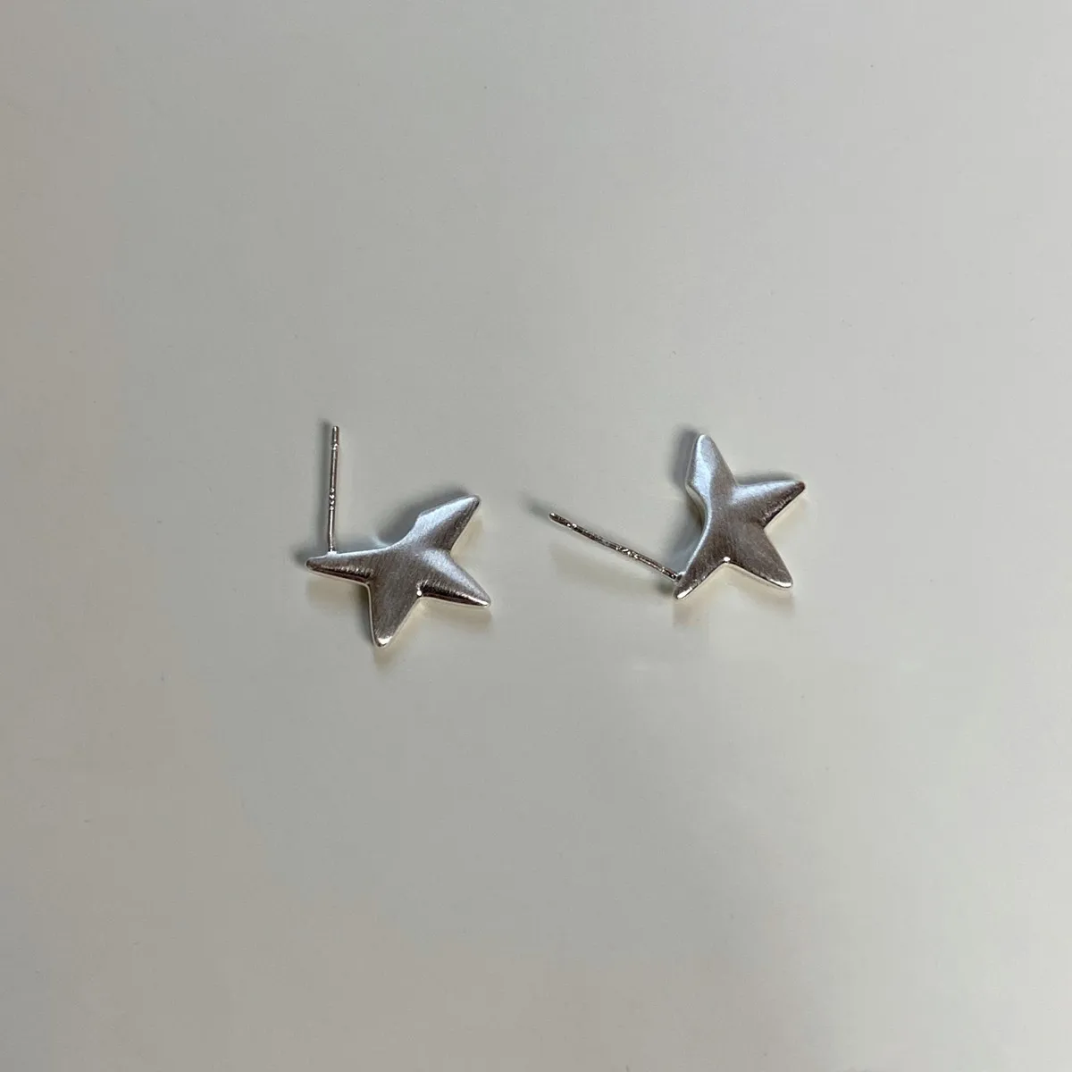 Creative Simple Irregular Geometric Star Stud Earrings for Women Silver Color Personality Earring Daily Jewelry Accessories