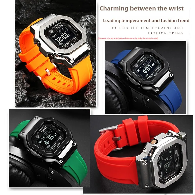 카시오 Gshock Dw5600 Gw-m5610 Gw-b5600 GM-5600 GA110 100 120 GA900 GA2100 실리콘 시계 밴드 고무 시계 스트랩 액세서리