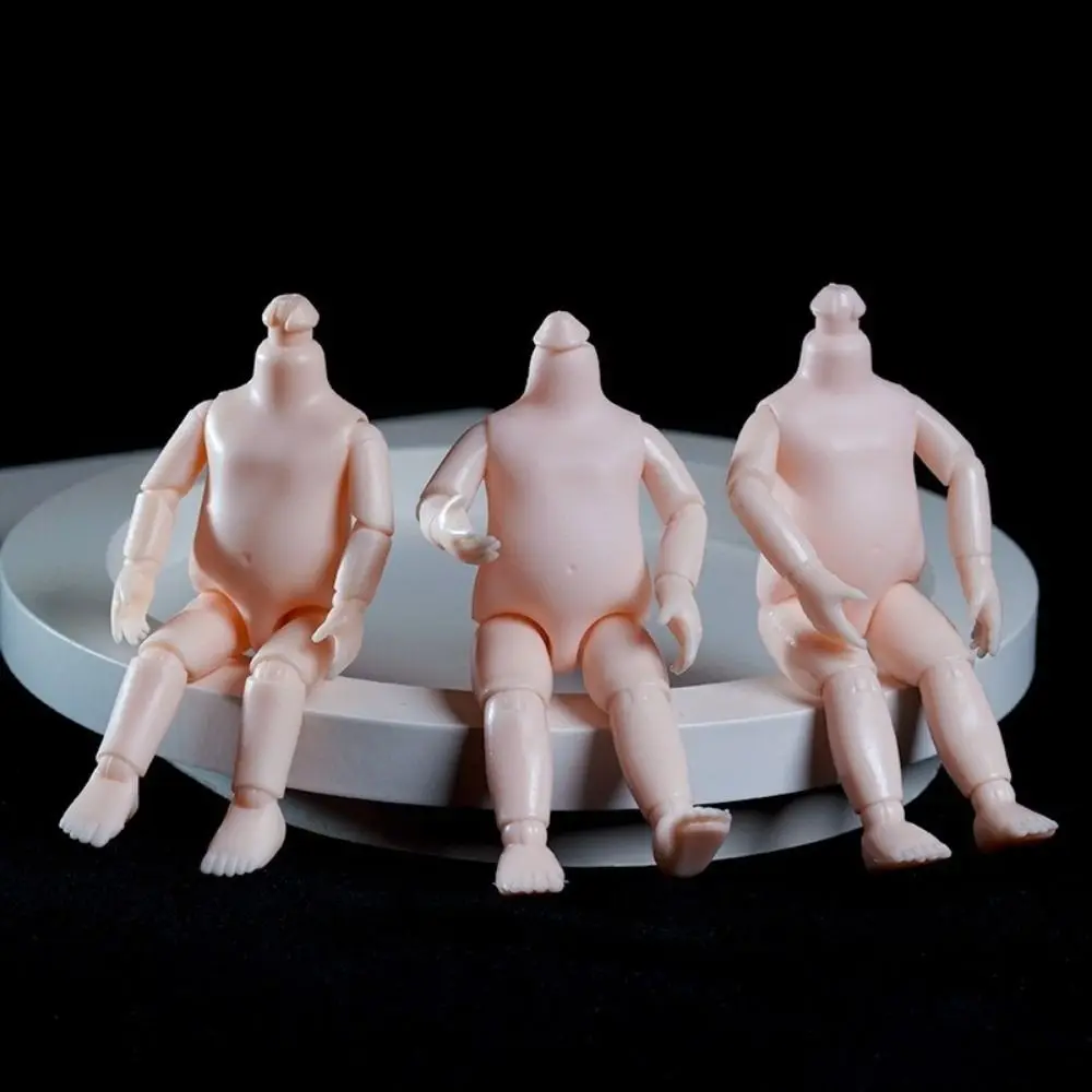 12cm Height 1/12 Doll Body Neck Can Be Twisted White Skin 1/12 Action Figure Body 6 Inch Jointed Dolls
