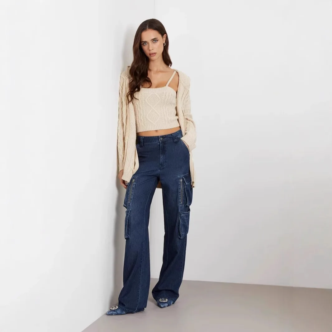 Casual Solid Zipper Hooded Sweaters Women Autumn Fashion Streetwear Lazy Style Long Sleeve Loose Knitted Cardigan Tops