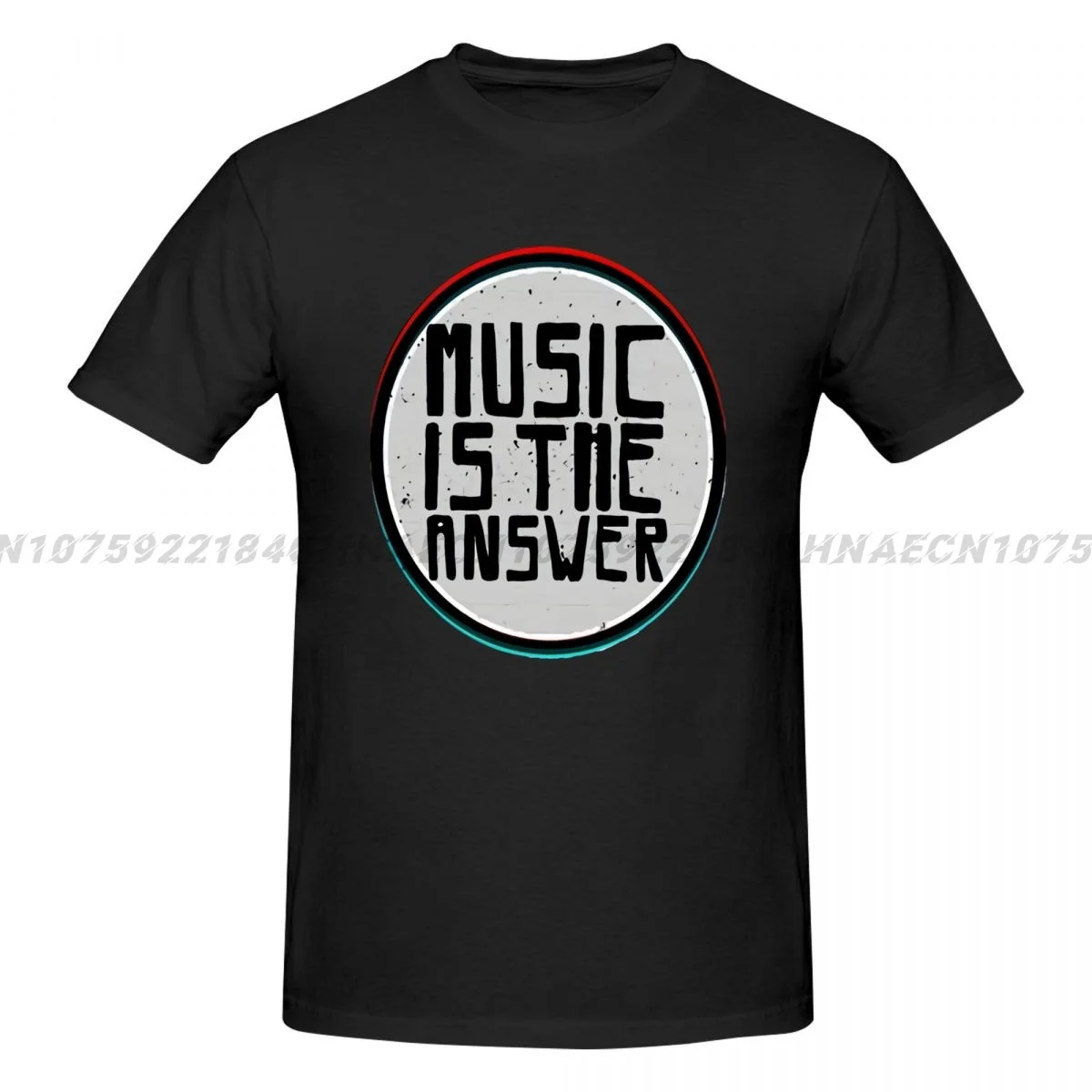 Gift T Shirts Music Is The Answer Tshirts Hip Hop Band T-shirt Rap Tee 2018 Discount Tops Summer Cotton Clothes Letter Printed