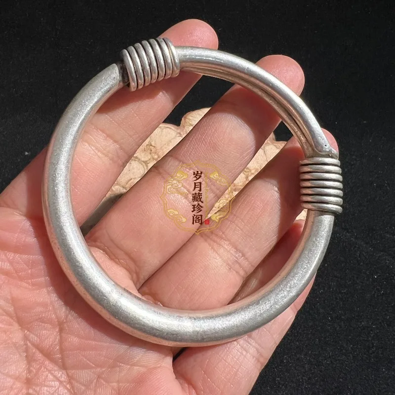 

Новый регулируемый браслет-манжета из тибетского серебра 2026 года, винтажный браслет-шарм для мужчин и женщин, изысканный подарок для пары, ювелирное украшение 002