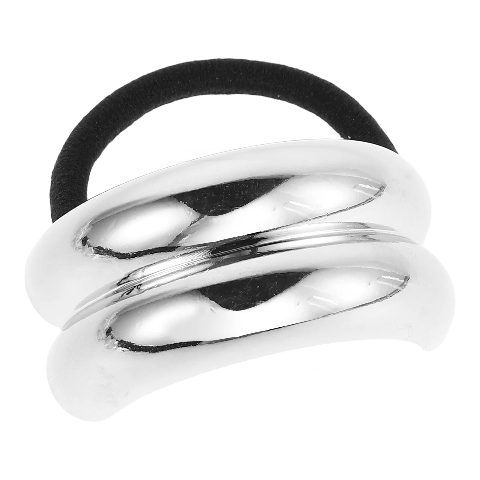 

Retro Geometric Metal Hair Tie Long-Lasting Alloy Ponytail Holder Vintage Elastic Band Fashion Hair Accessories for Women