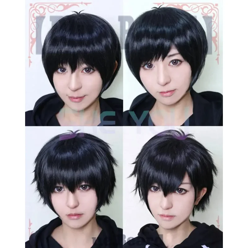 High Quality Osomatsu Matsuno Cosplay Wig Osomatsu San Wig Short Black Heat Resistant Sythentic Hair Wigs