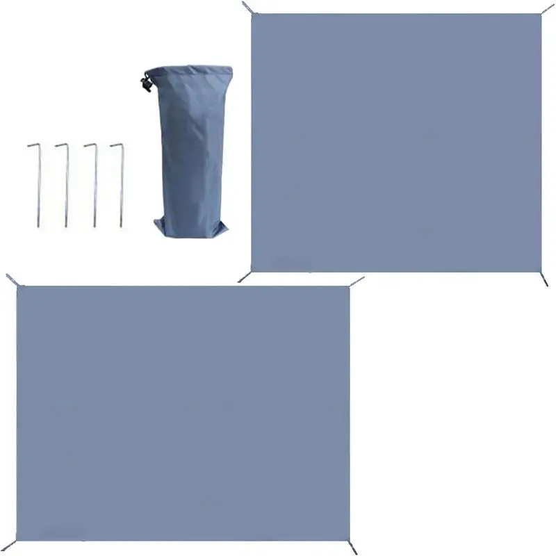 

Tent Floor Mat Foldable Ground Pad Camping Quick-Drying Oxford Sleep Pad With Storage Bag For Deck Picnic Balcony Lawn Porch