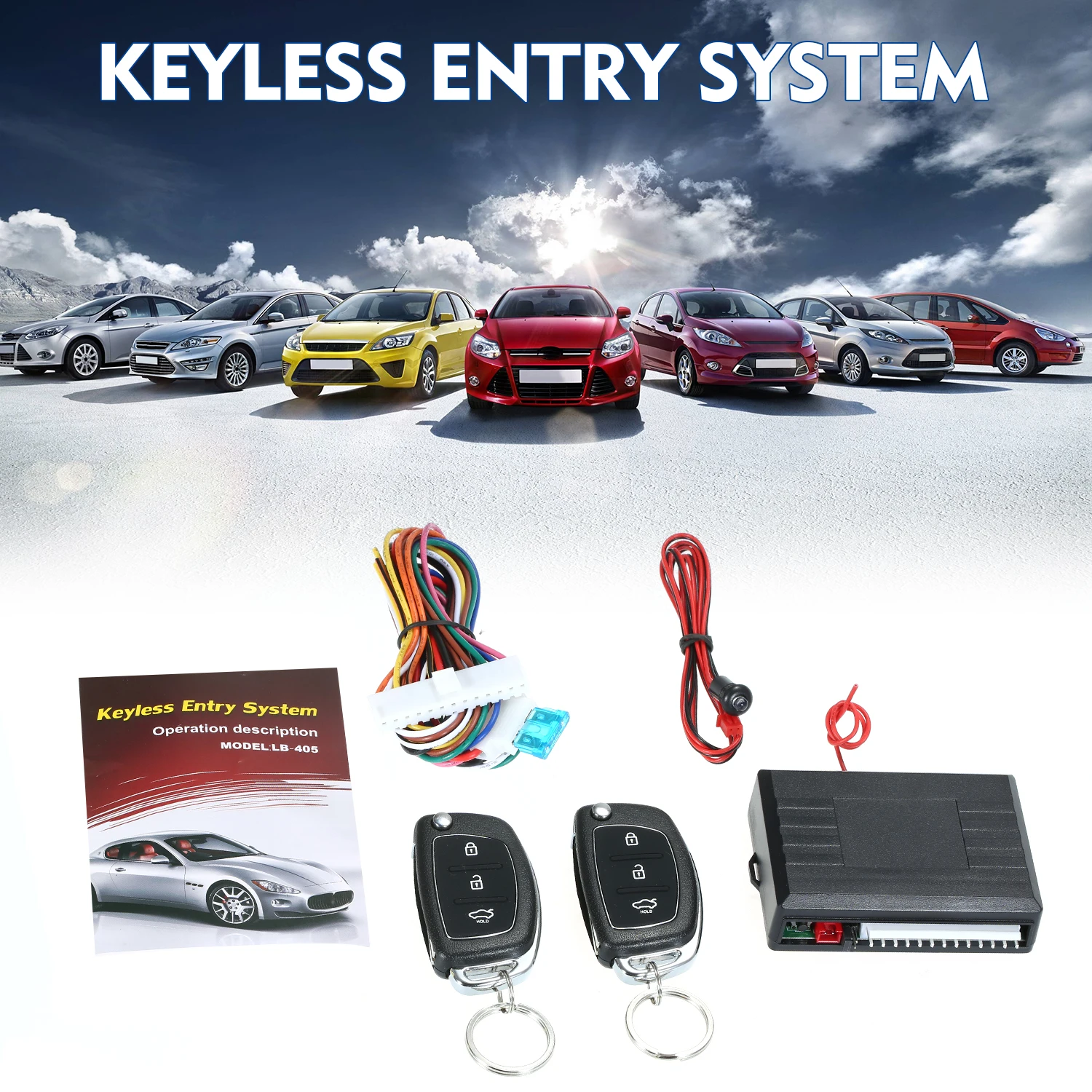 Universal Car Door Lock Trunk Release Keyless Entry System Central Locking Kit With Remote Control Trunk Pop Support 1 Million