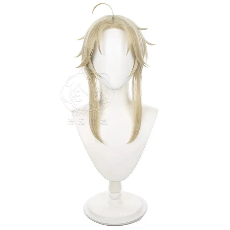 Honkai Star Rail Yanqing cosplay pelo sintético resistente al calor pelucas para fiesta de Halloween