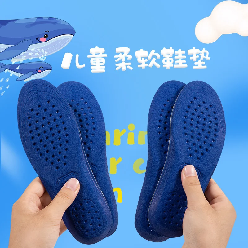 Genuine Leather Children Insole Soles Breathable EVA Foot Care Tool For Boys Girls Cushion Light Soft Kids Sports Shoes Pads