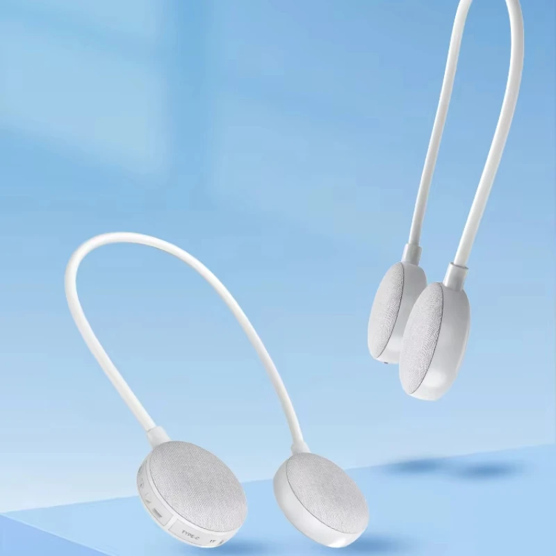 新しいぶら下げネックタイプ Bluetooth スピーカー布アートはワイヤレス折りたたみ小型 2025 音楽ミニステレオ防水ホットな新