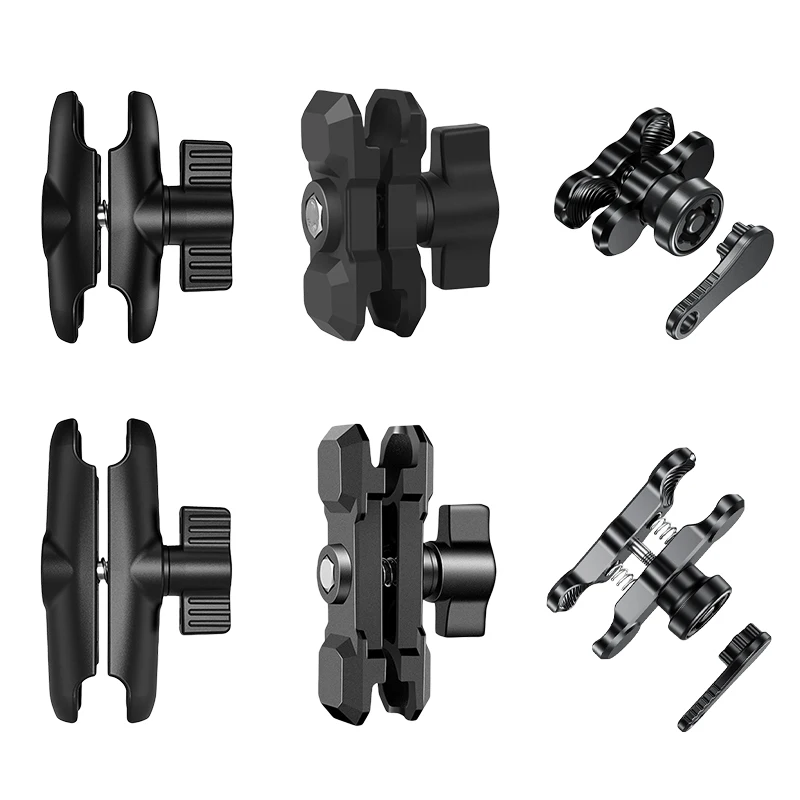 مزدوجة المقبس الذراع ل 25 مللي متر/1 بوصة الكرة رئيس حامل جبل المشبك للدراجات النارية دراجة كاميرا تمديد الذراع ل Gopro اكسسوارات