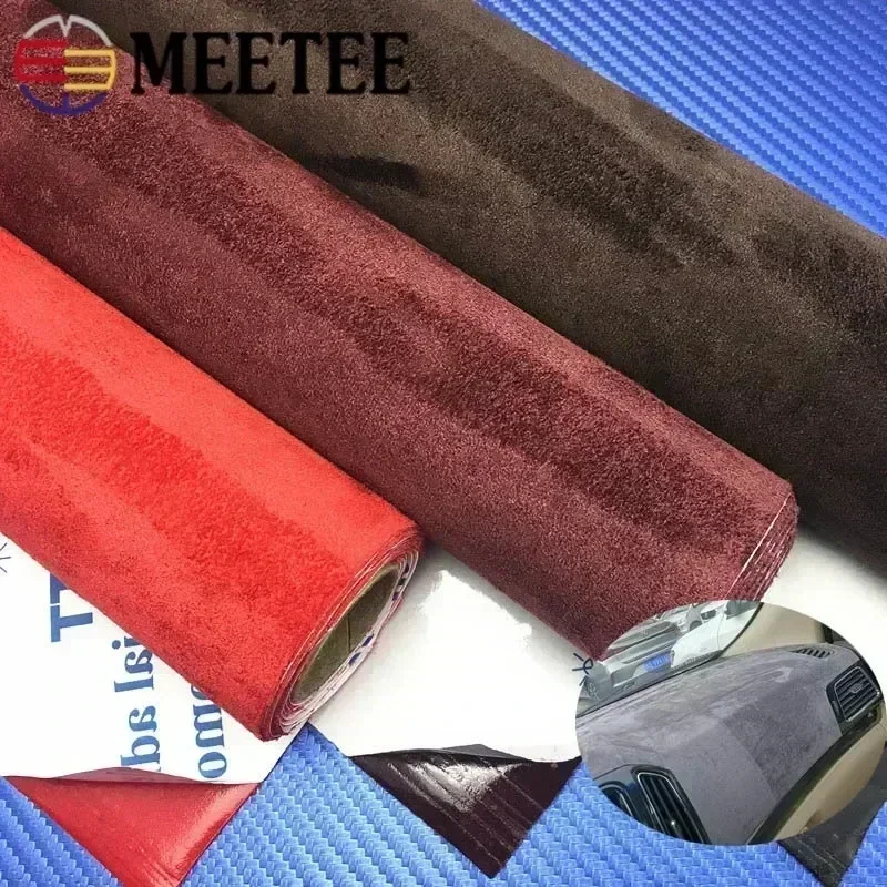 20x30cm 50*143cm Meetee Suede Fabric Self-adhesive Adhesive Cloth for Car Interior Modification Door Panel Workbench DIY Supply