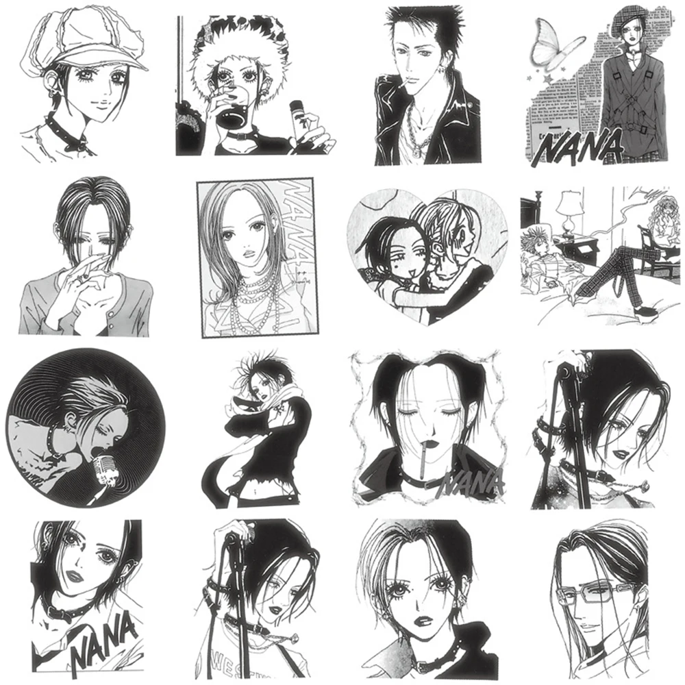 10/30/60pcs 나나 만화 애니메이션 스티커 클래식 일본 만화 데칼 DIY 노트북 노트북 전화 기타 멋진 스티커 장식