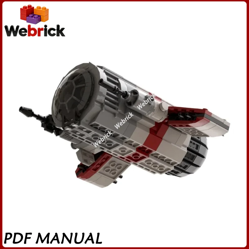 

Building blocks TIEB 100 Ugly MOC Bricks Set Futuristic Hybrid Star Vessel DIY Model Educational Assembly Hobby Toy