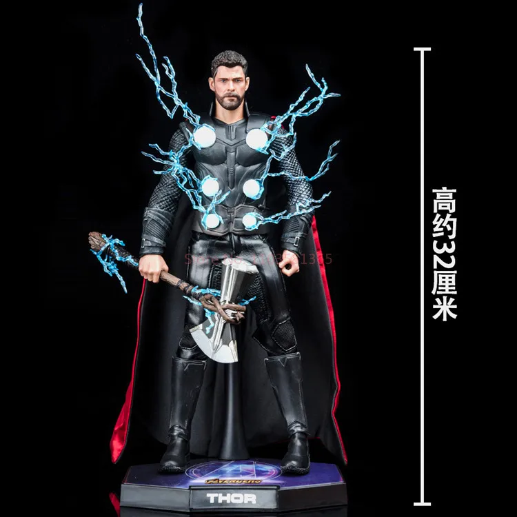 

Marvel Avengers 4 Hc 1/6 Thor Axe Cloth Clothing Movable Joint Model Anime Action Figure Cartoon Toys Ornaments Children Gift