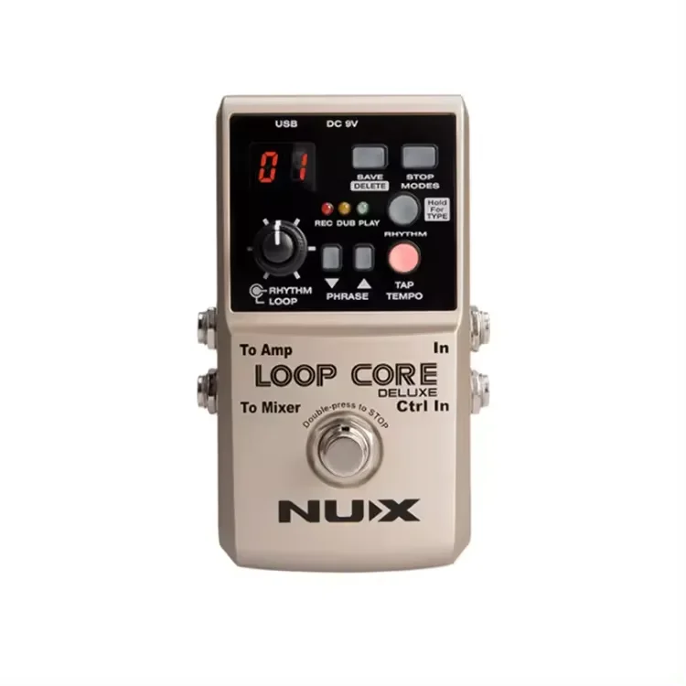 

NUX Professional 24 Bit LOOP CORE Deluxe Bundle Loop Pedal With Drum Machine for Guitar Accessory Effect Pedal