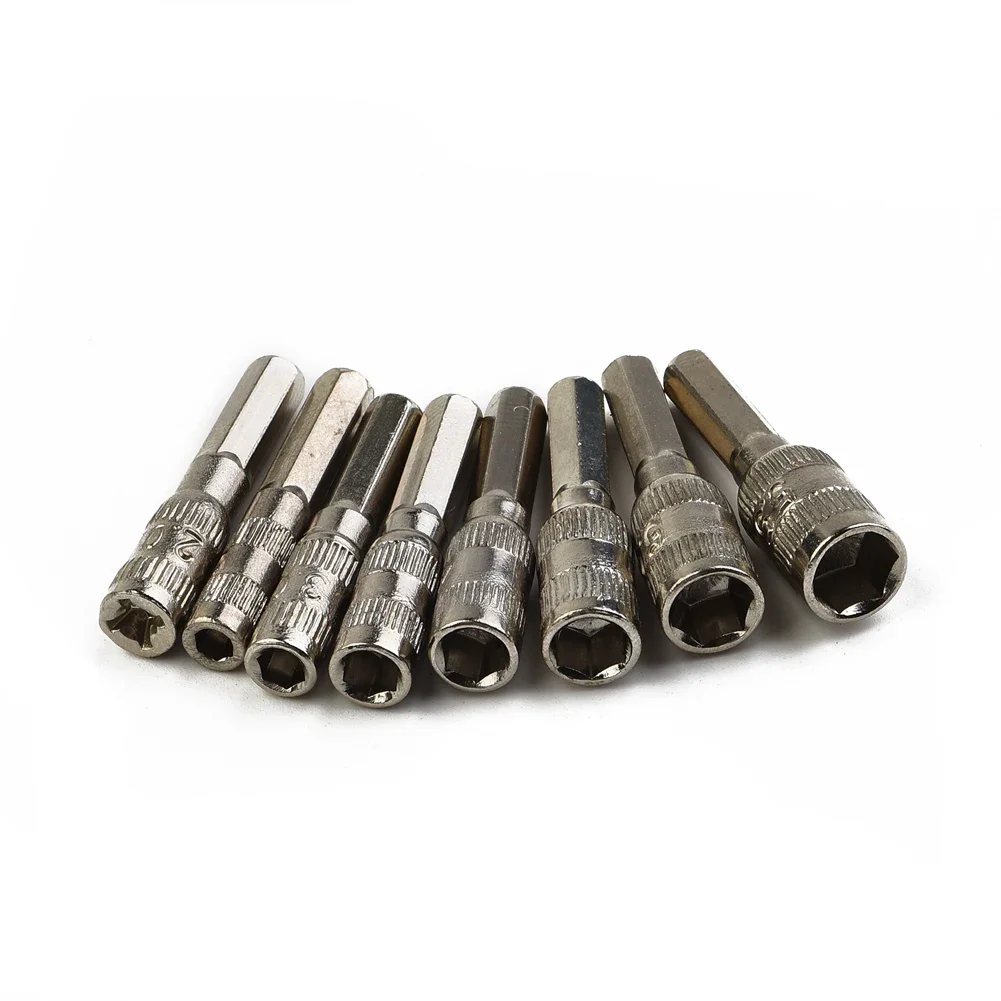 8pcs H4 Screw Metric Driver Tool Drill Bit PH2.0 / M2.5-5.5mm Hex Shank Hex Nut Socket Avoid The Rounding Of Rusted Or Damaged