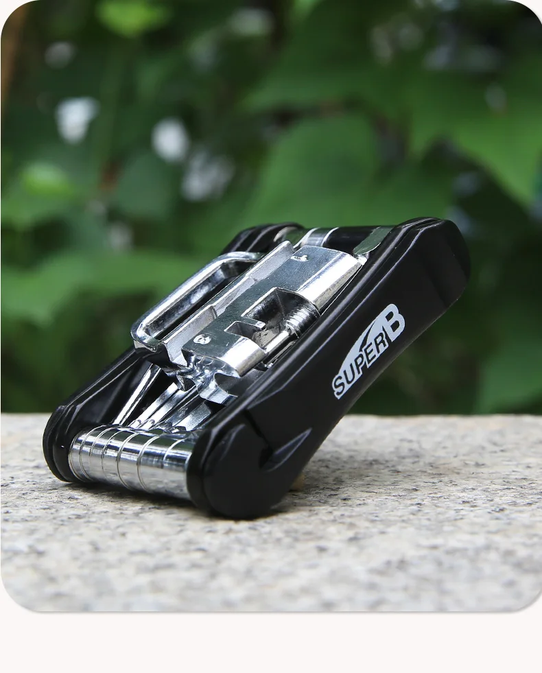 Super B 18 in 1 Mini Fahrrad Multi tool Fahrrad Reparatur Multifunktion werkzeuge 1/2/2/3/4/5/6/8mm Inbus schlüssel Ketten werkzeug langlebig – Detail 17